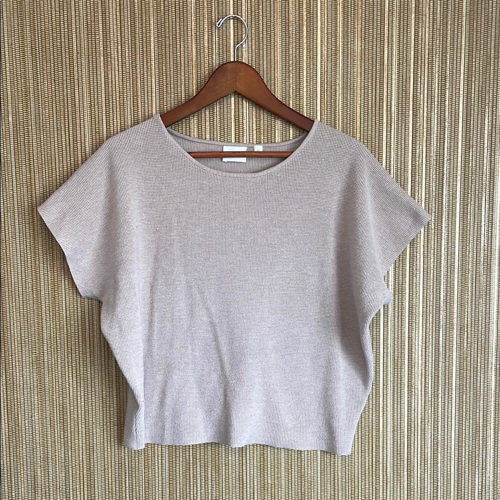 Beige Knit Women's Top